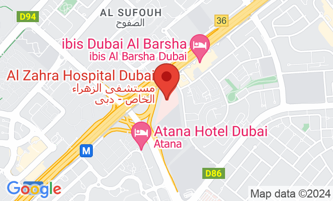 Al Zahra Hospital (Al Barsha) location